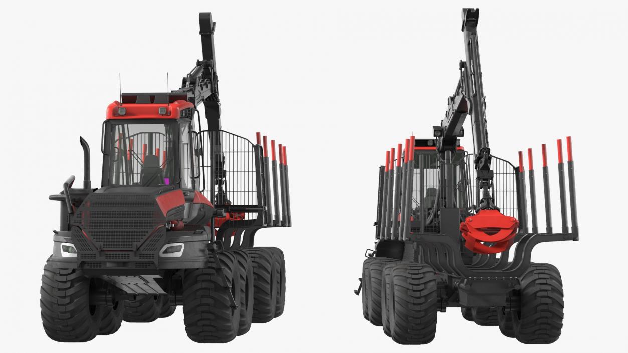 3D Forwarder Forestry Vehicle