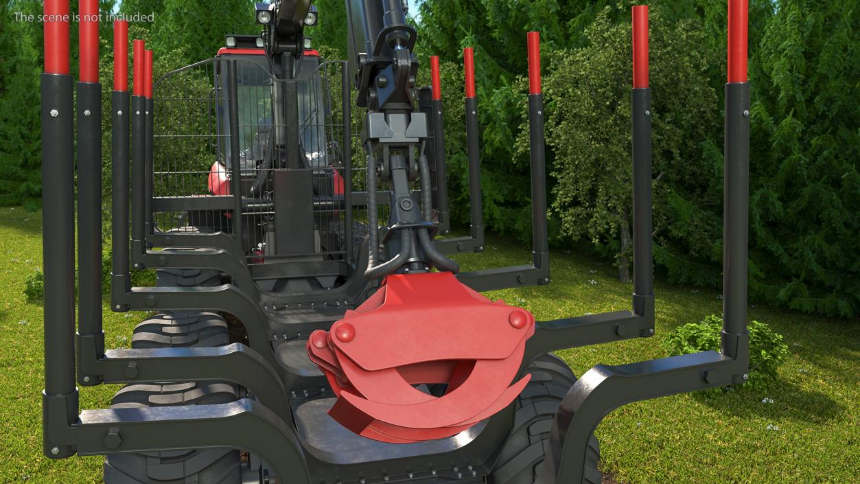 3D Forwarder Forestry Vehicle