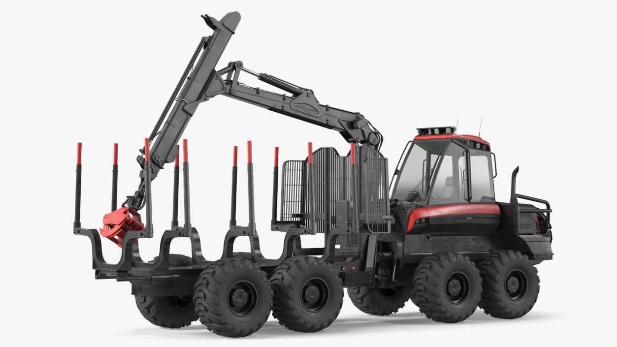 3D Forwarder Forestry Vehicle