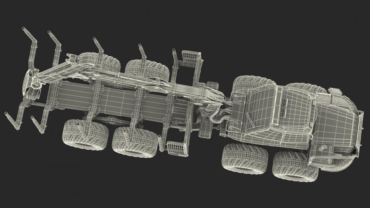 3D Forwarder Forestry Vehicle