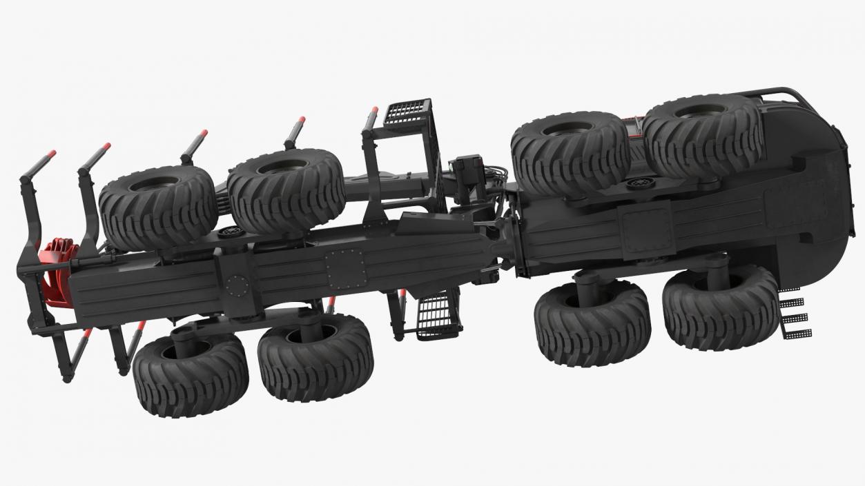 3D Forwarder Forestry Vehicle