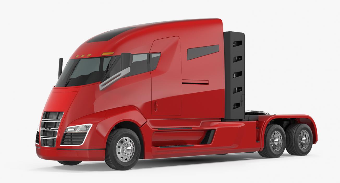 3D Nikola One Electric Truck Simple Interior