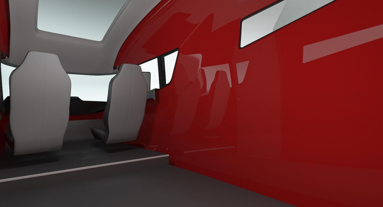 3D Nikola One Electric Truck Simple Interior