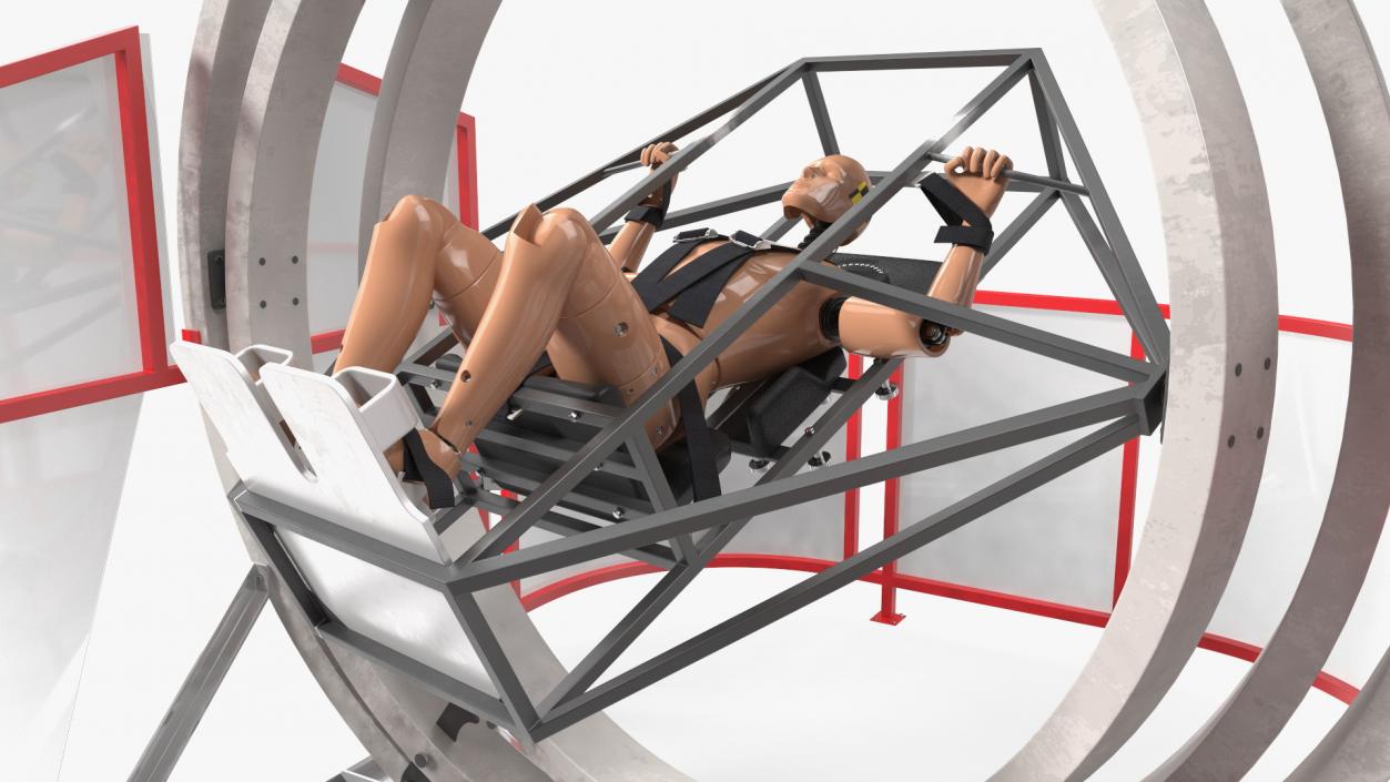 3D model Astronaut Training Simulator with Mannequin Rigged