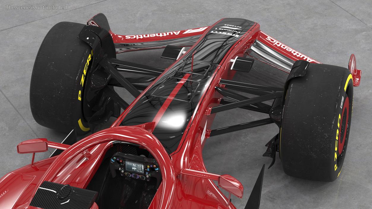 Formula 1 2022 Red Livery Rigged 3D