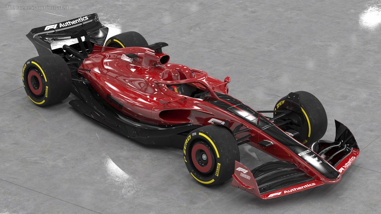 Formula 1 2022 Red Livery Rigged 3D