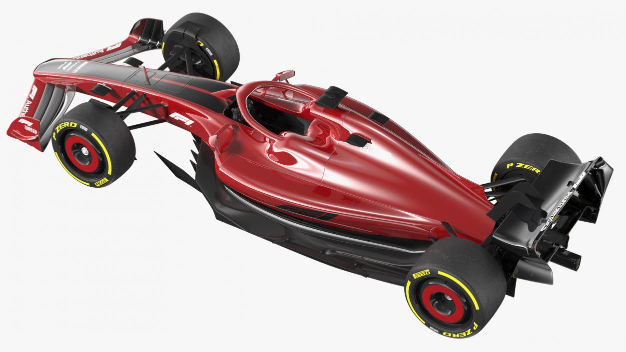 Formula 1 2022 Red Livery Rigged 3D