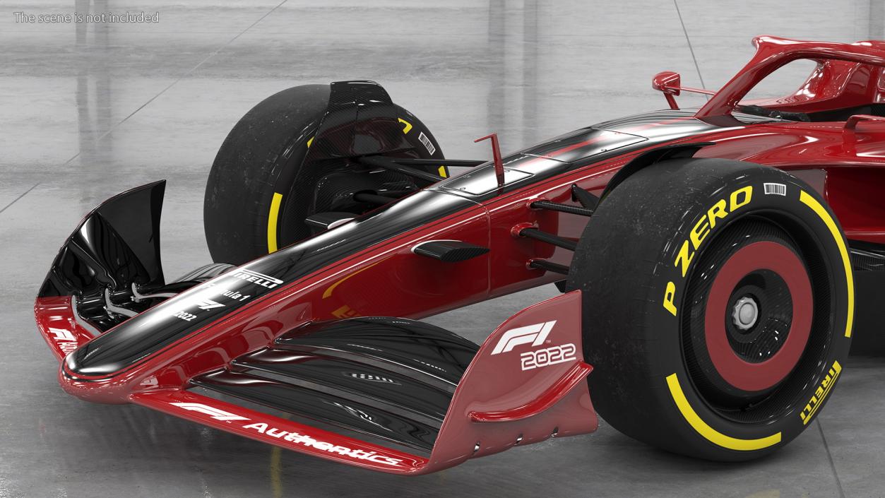 Formula 1 2022 Red Livery Rigged 3D