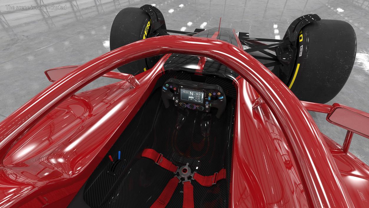 Formula 1 2022 Red Livery Rigged 3D