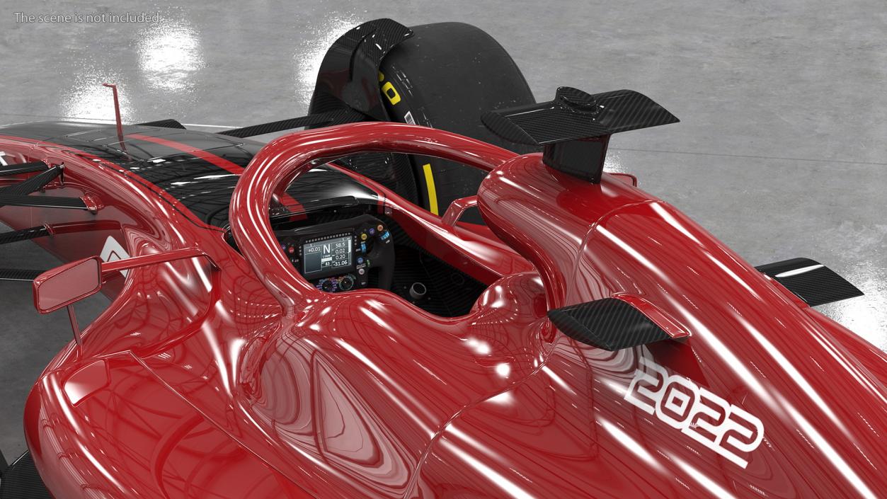 Formula 1 2022 Red Livery Rigged 3D