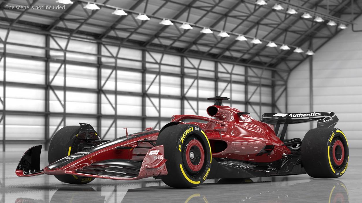 Formula 1 2022 Red Livery Rigged 3D