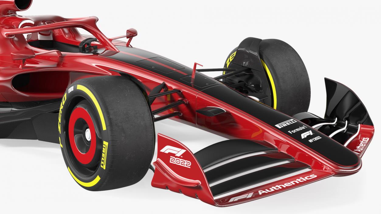 Formula 1 2022 Red Livery Rigged 3D