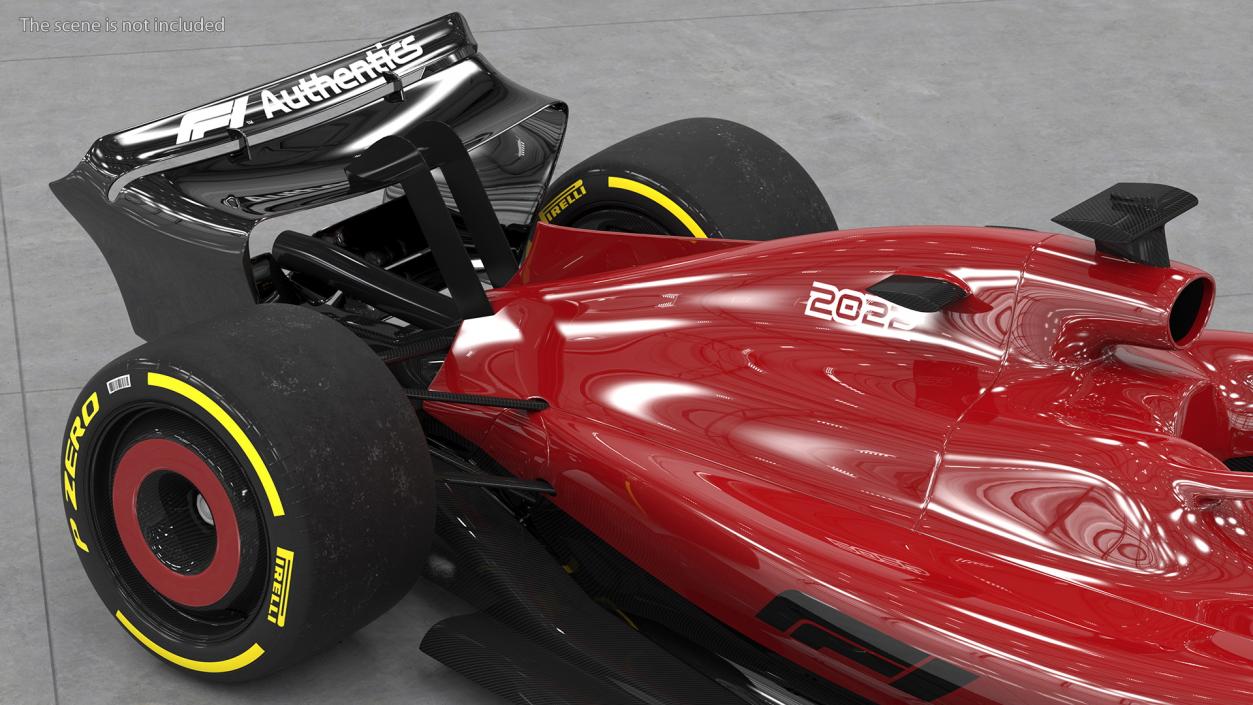 Formula 1 2022 Red Livery Rigged 3D