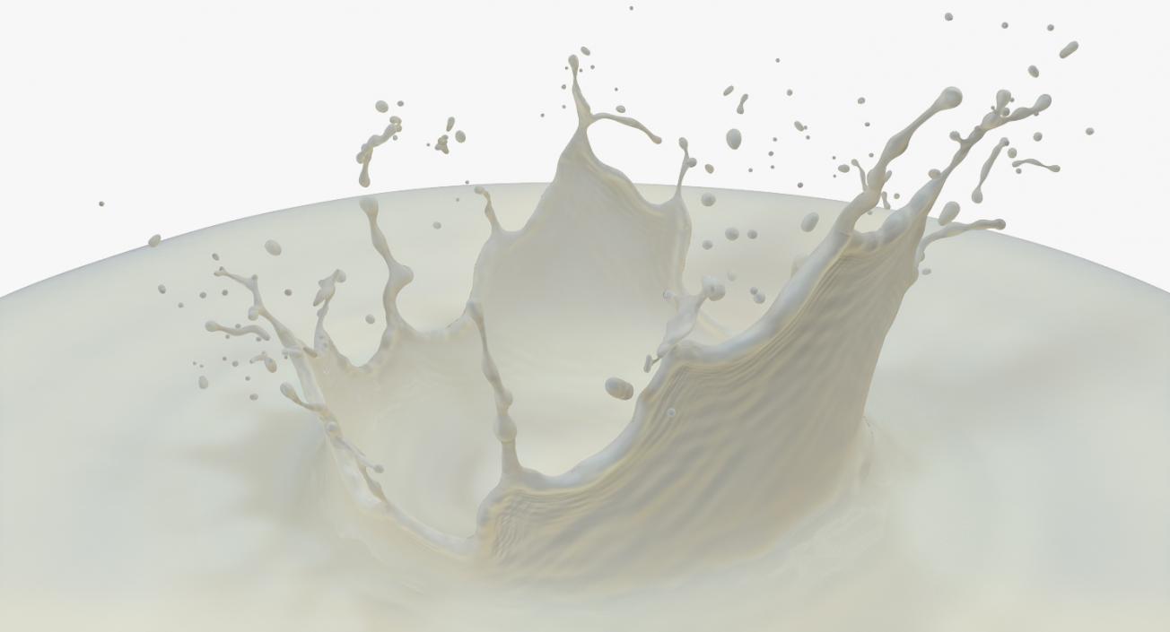 Milk Crown Splash 3D