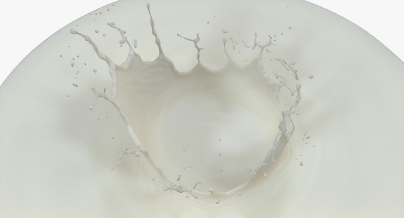 Milk Crown Splash 3D