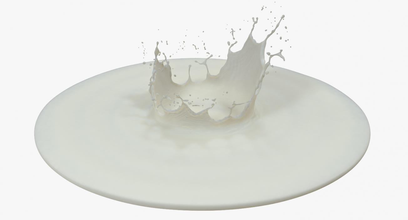 Milk Crown Splash 3D