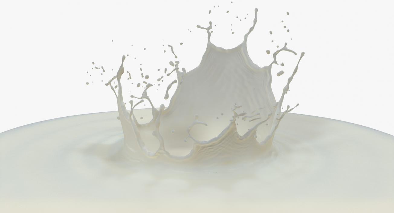 Milk Crown Splash 3D