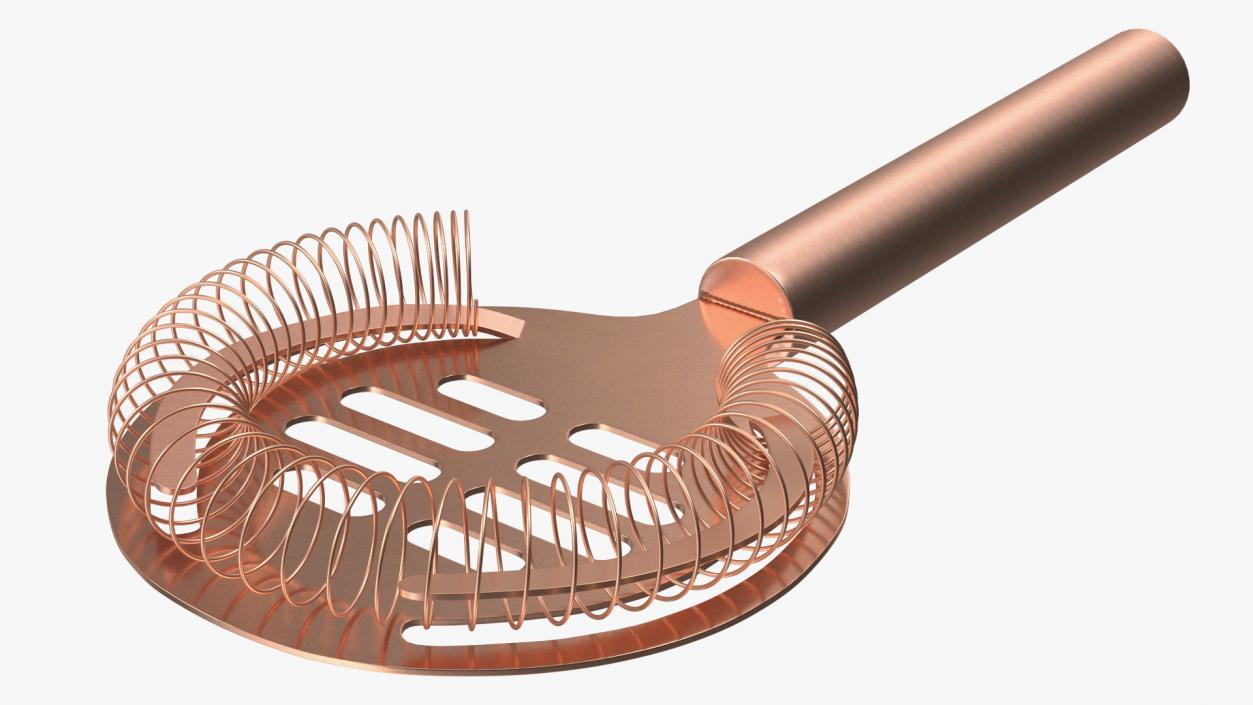 Hand Cocktail Shaker Copper 3D