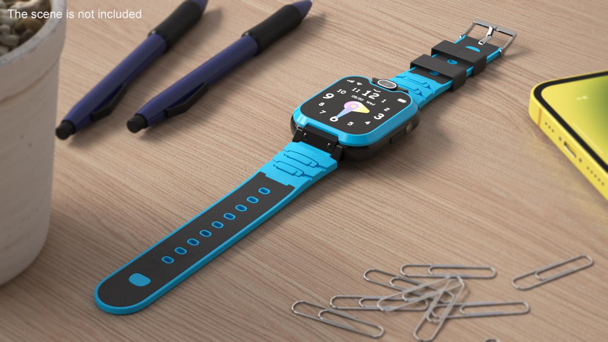 3D Kids Smart Watch Blue