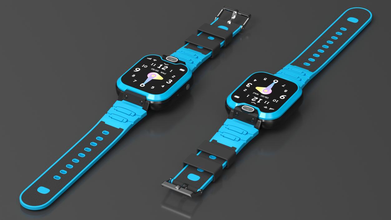 3D Kids Smart Watch Blue