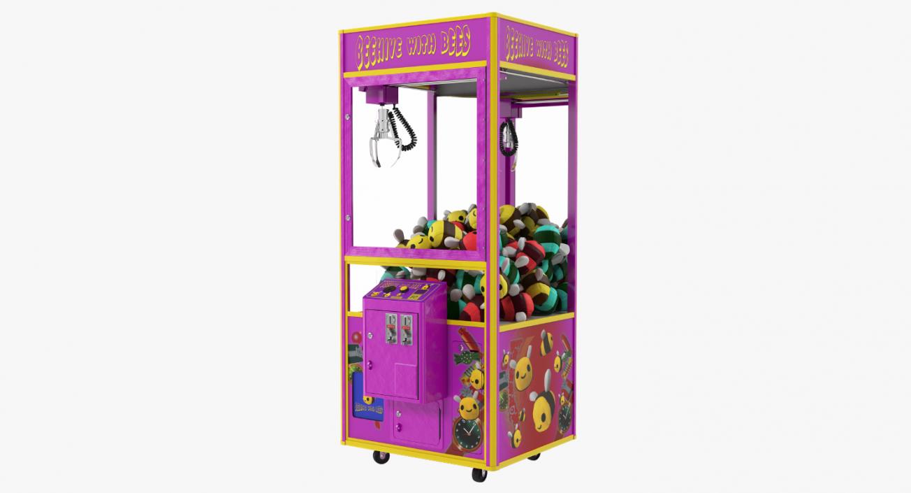 3D model Claw Vending Machine with Toys