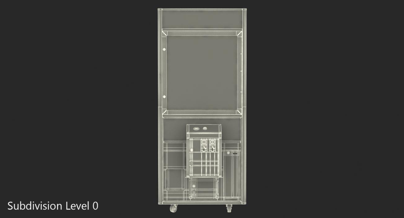 3D model Claw Vending Machine with Toys