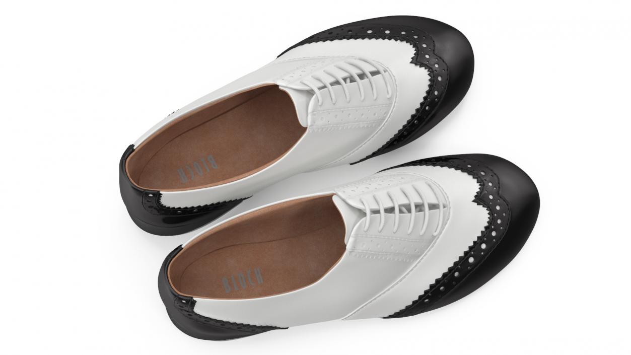 3D White Black Tap Shoes