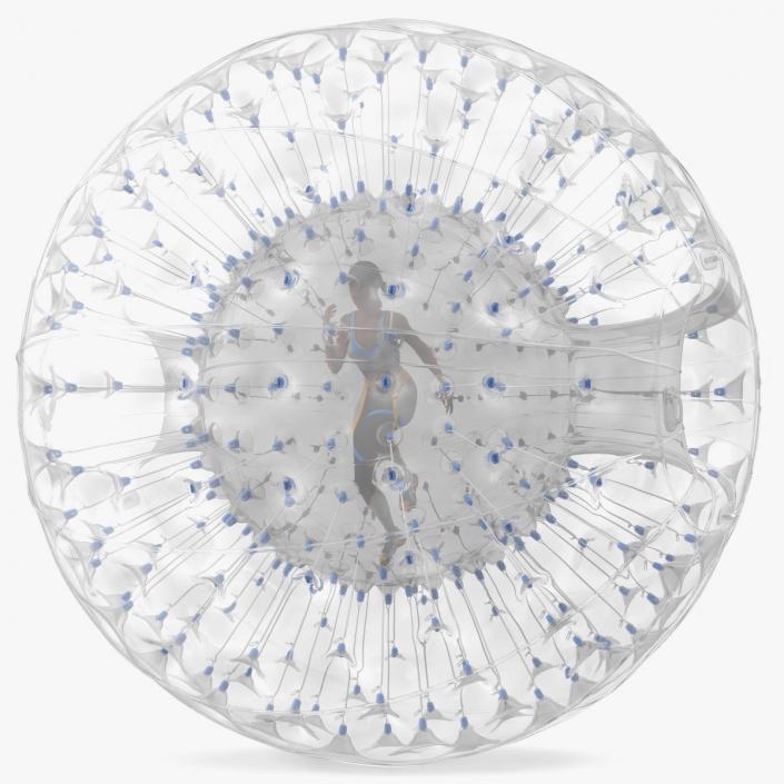 3D model Zorb Balloon with Athlete