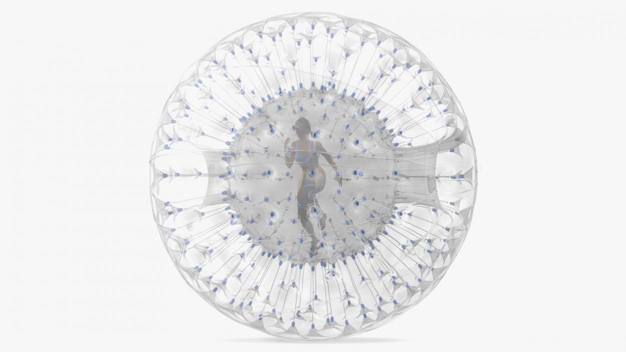 3D model Zorb Balloon with Athlete