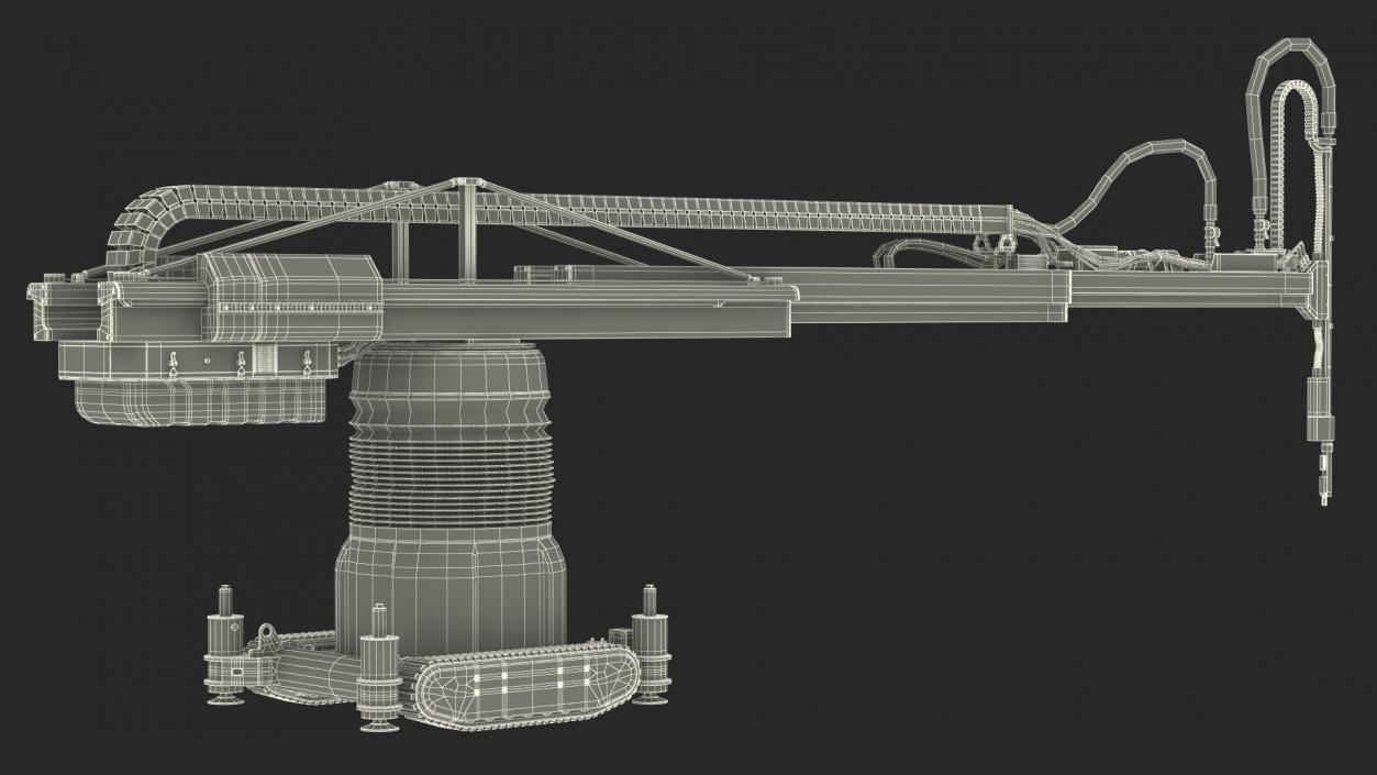 3D model Construction 3D Printer Rigged