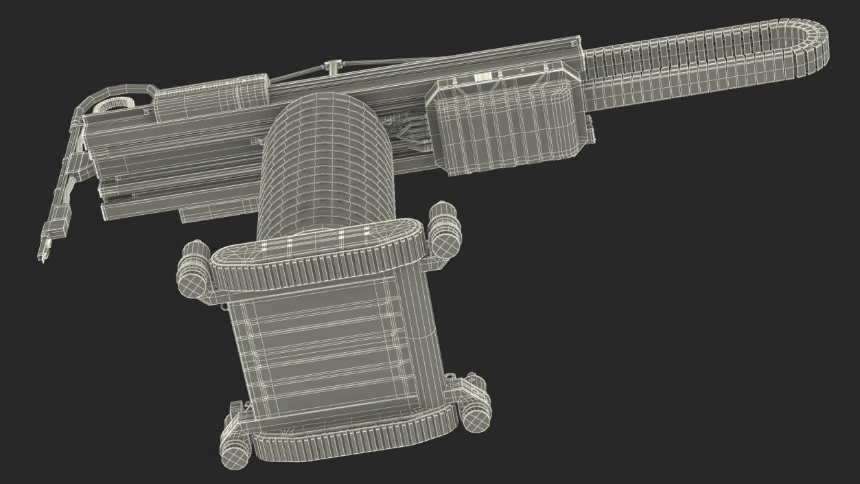 3D model Construction 3D Printer Rigged