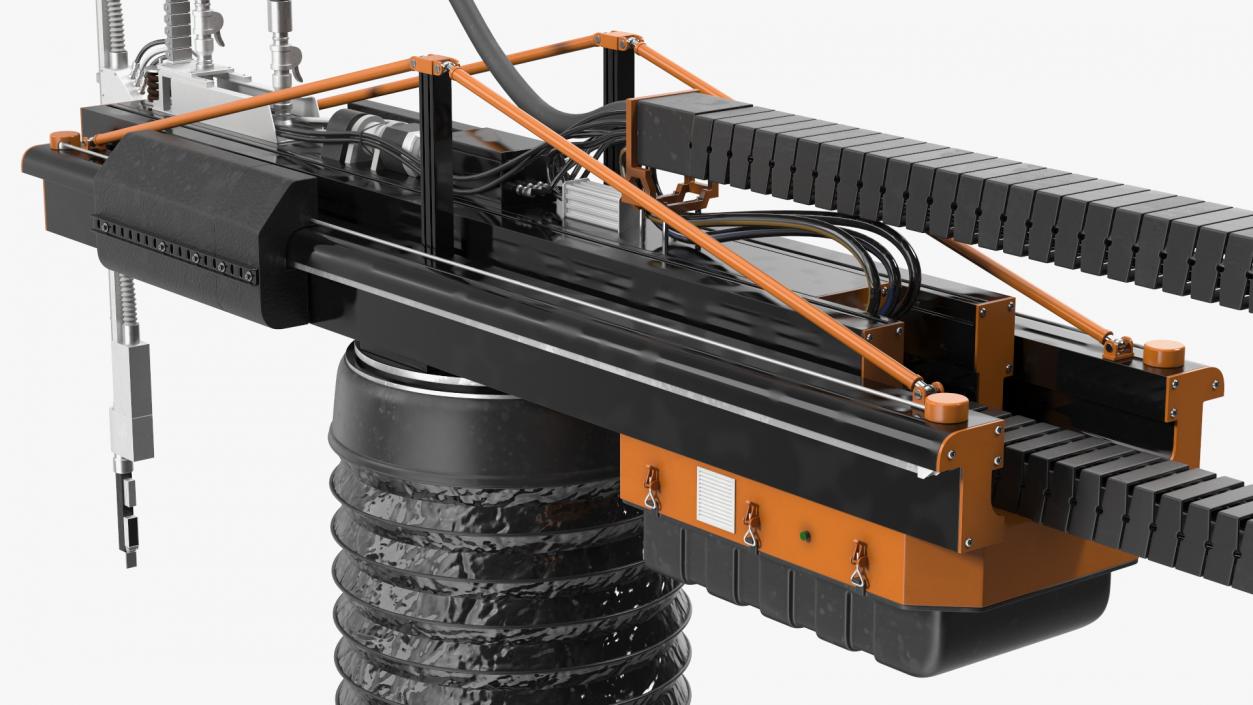 3D model Construction 3D Printer Rigged