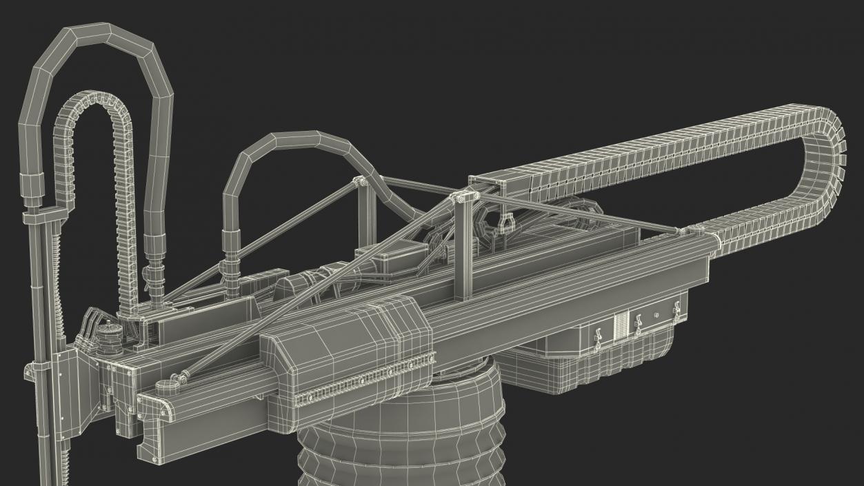 3D model Construction 3D Printer Rigged