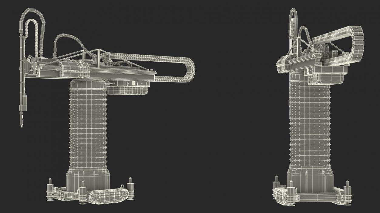 3D model Construction 3D Printer Rigged