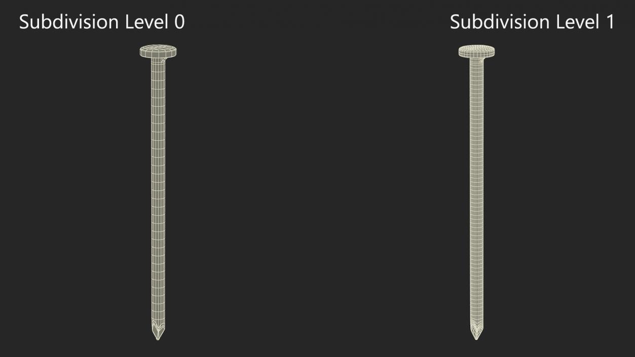 3D Framing Nails model