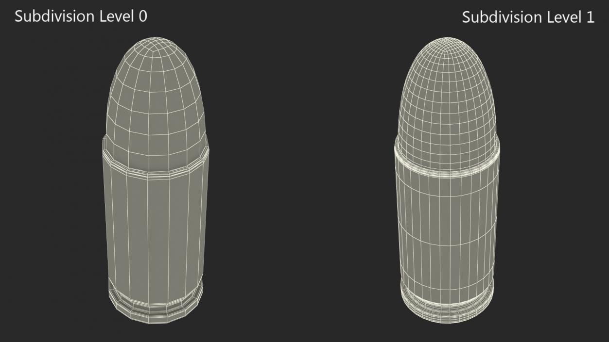 9mm Luger Ammo 3D model