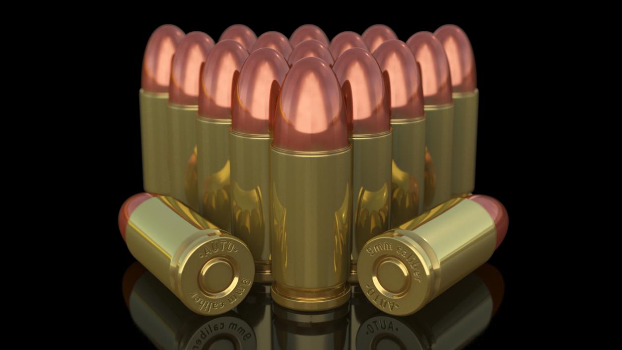 9mm Luger Ammo 3D model