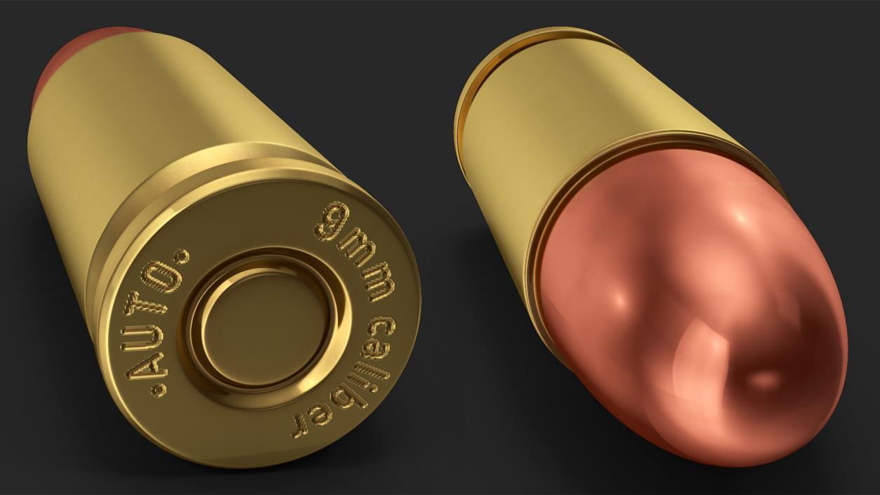 9mm Luger Ammo 3D model