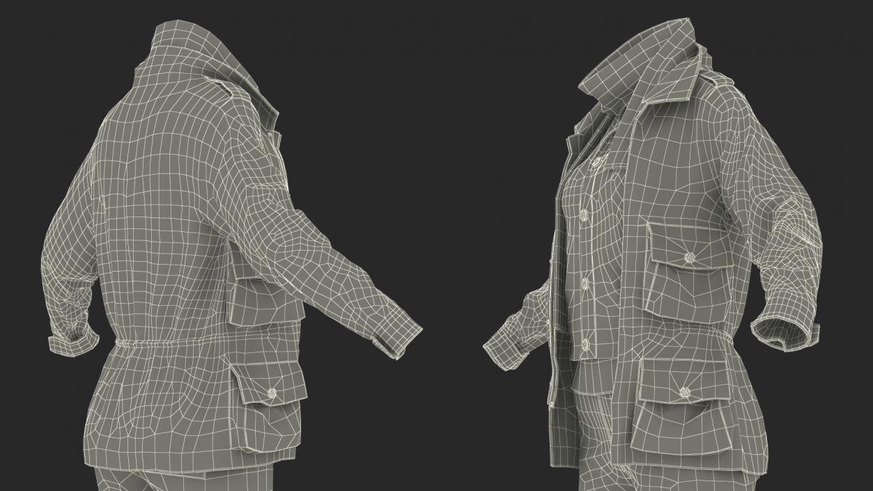 Clothes of a Homeless Woman 3D