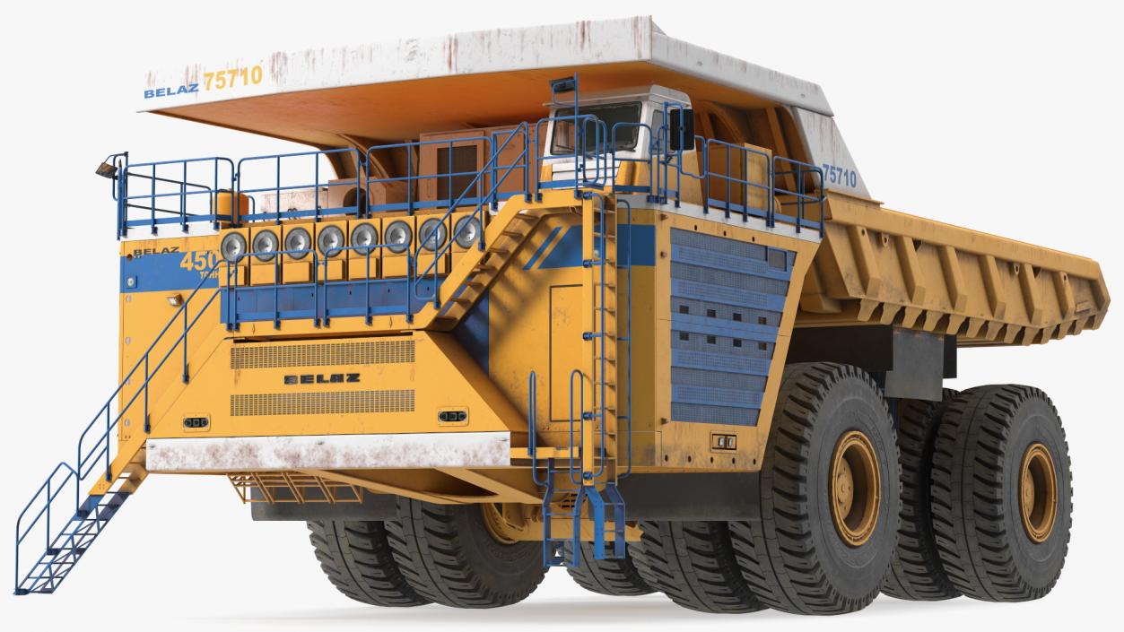 3D Belaz 75710 Haul Truck Dirty model