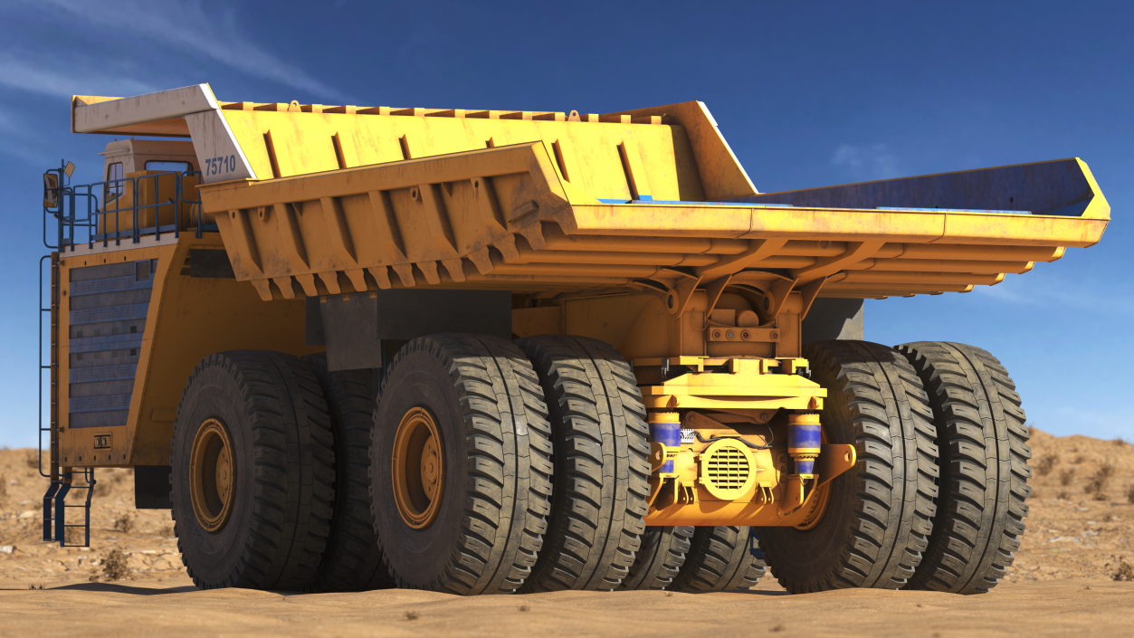 3D Belaz 75710 Haul Truck Dirty model