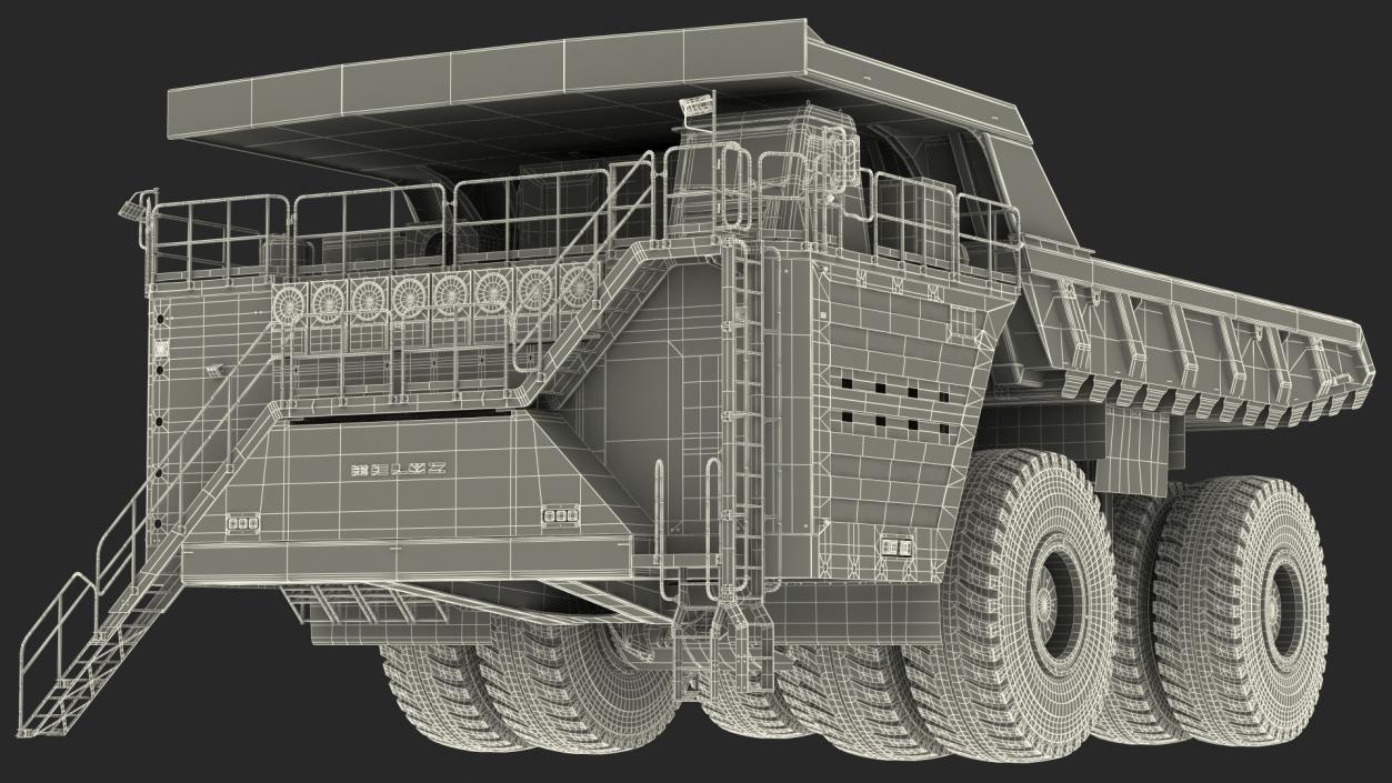 3D Belaz 75710 Haul Truck Dirty model