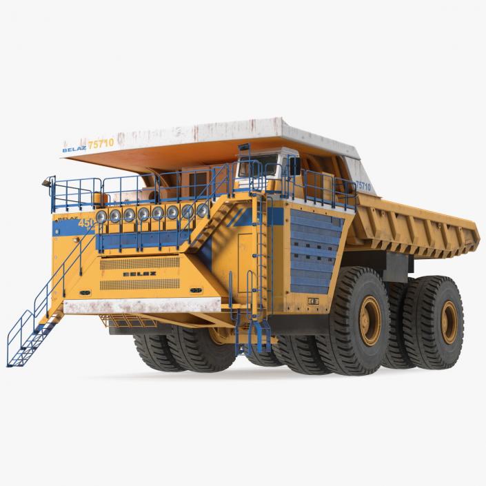 3D Belaz 75710 Haul Truck Dirty model