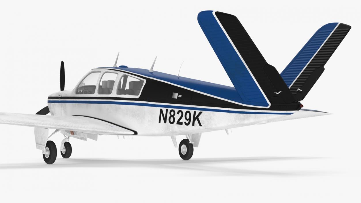 Light Aircraft Beechcraft Bonanza S35 3D