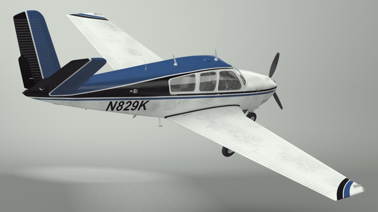 Light Aircraft Beechcraft Bonanza S35 3D