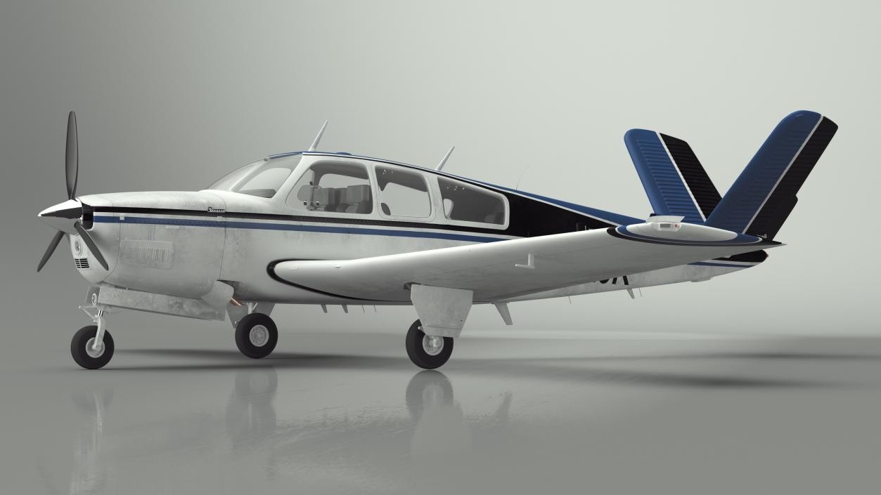 Light Aircraft Beechcraft Bonanza S35 3D