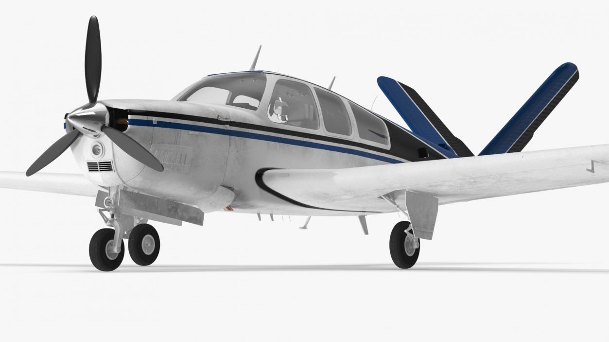 Light Aircraft Beechcraft Bonanza S35 3D