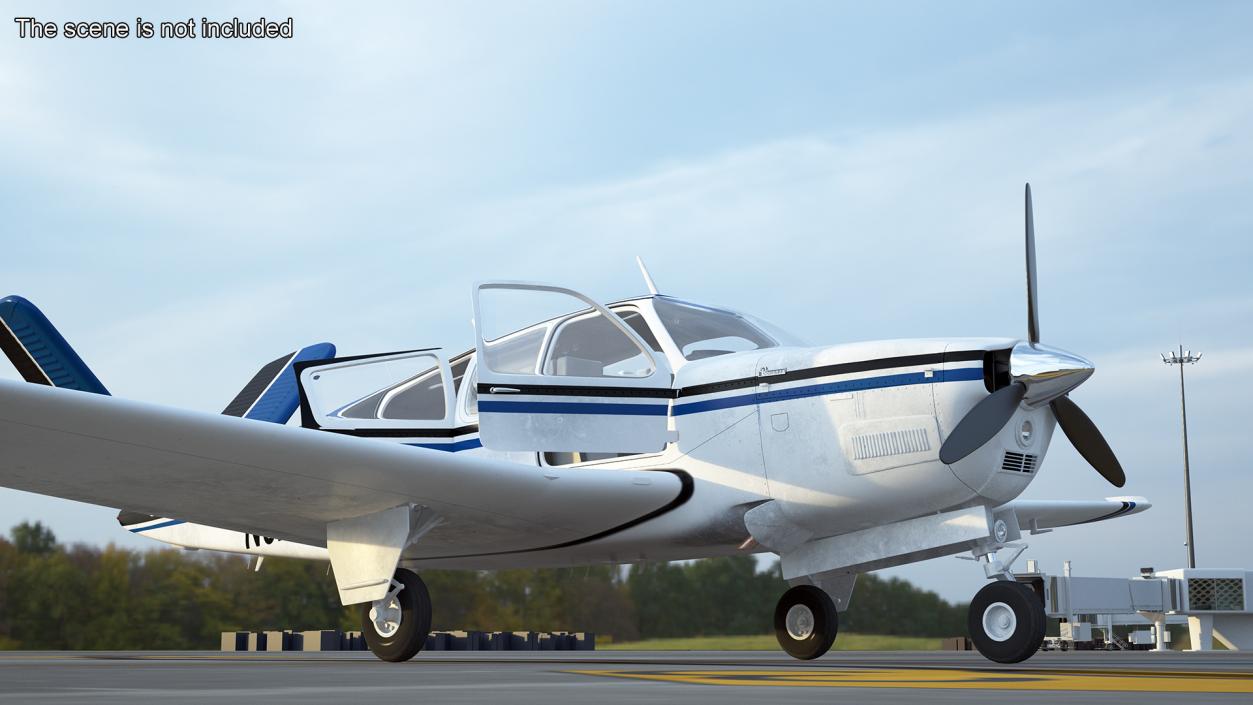 Light Aircraft Beechcraft Bonanza S35 3D