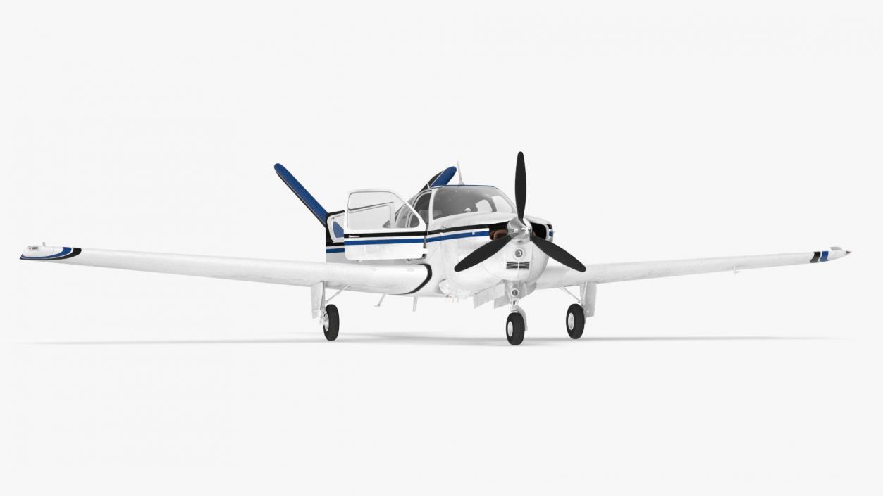 Light Aircraft Beechcraft Bonanza S35 3D