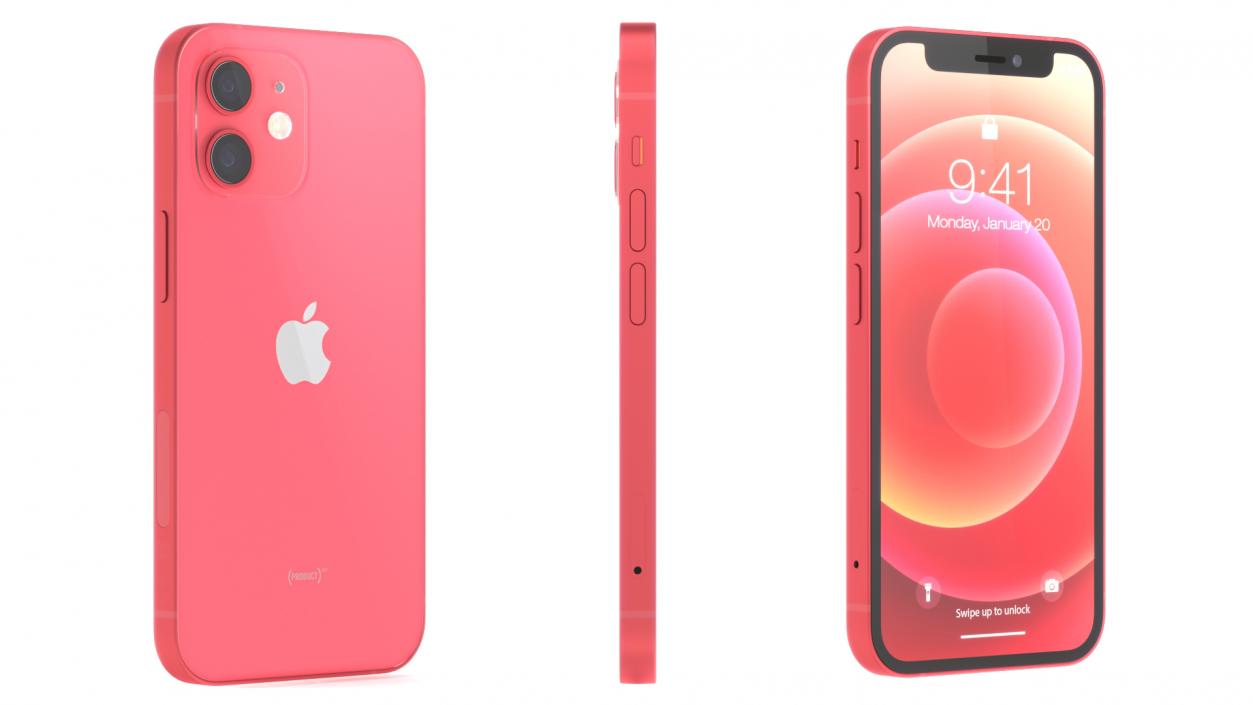 Apple iPhone 12 mini Product RED 3D